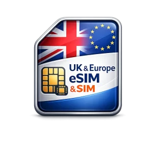 UK and Europe eSIM and SIM card for Australian travellers